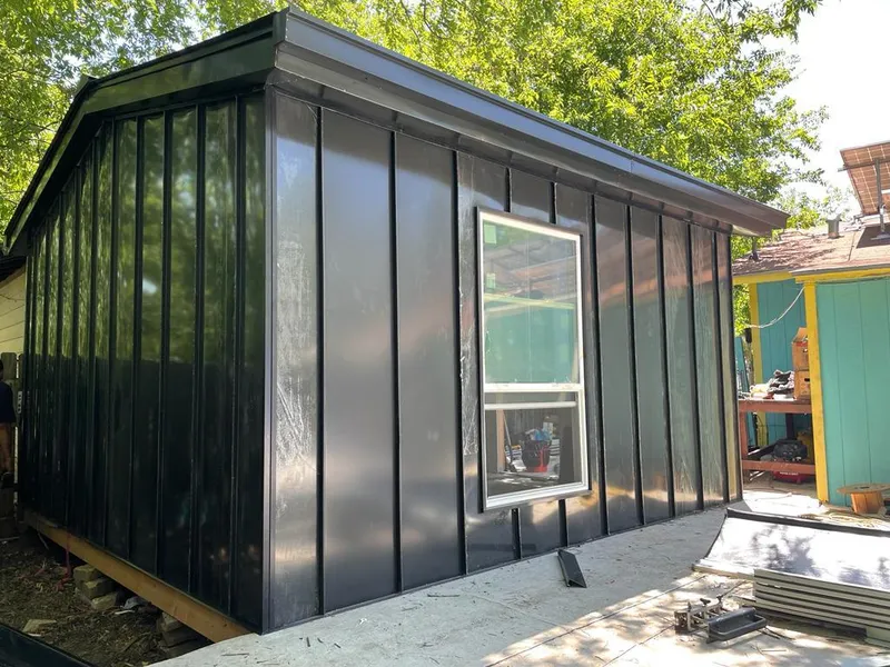 Black standing seam metal wall panels for Metal Roof Installation in Brooklyn Park